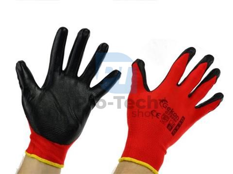 Pracovné rukavice 8" Red Nitril 06594