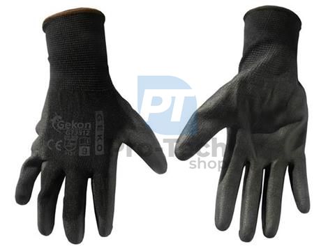 Pracovné rukavice PU 9" Black