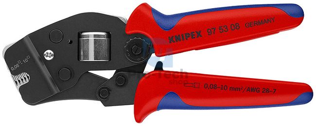 Samonastaviteľné lisovacie kliešte pre koncové objímky 190 mm KNIPEX 08699