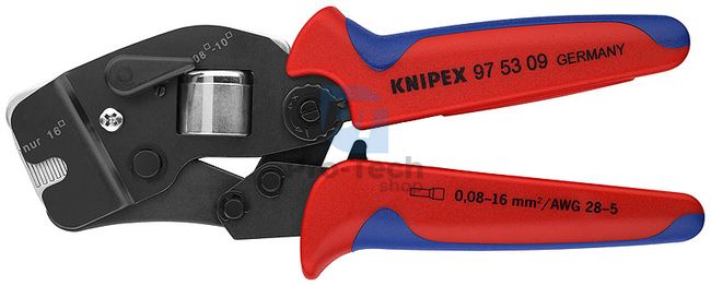 Samonastaviteľné lisovacie kliešte pre koncové objímky 190 mm KNIPEX 08701