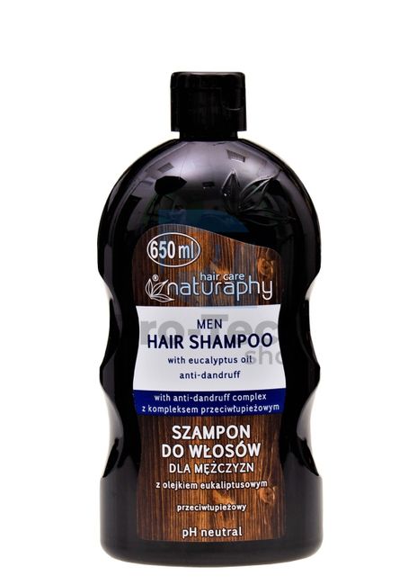 Šampón na vlasy pre mužov eukalyptus Hair care Naturaphy 650ml 30129