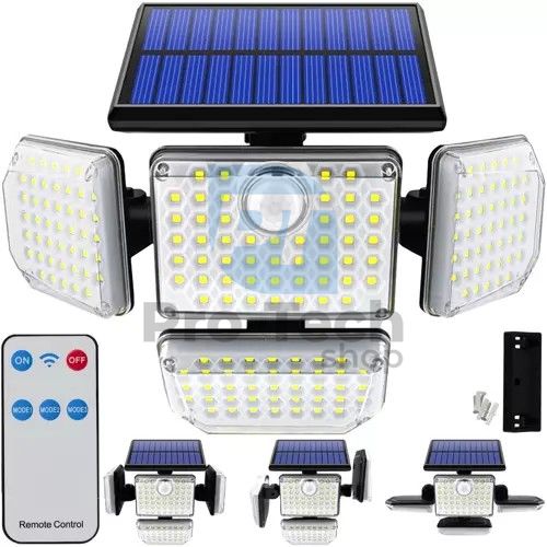 Solárna lampa 181 LED s externým panelom Izoxis 75176