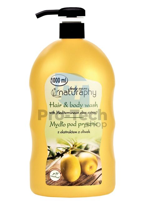 Sprchový gél a šampón 2v1 s extraktom z olív Naturaphy 1000ml 30038