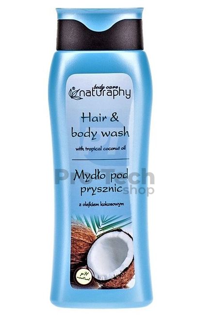 Sprchový gél a šampón 2v1 s kokosovým olejom Naturaphy 300ml 30048