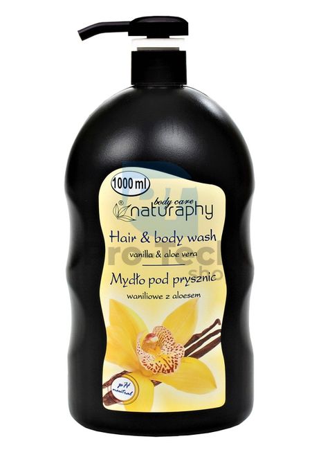 Sprchový gél a šampón 2v1 vanilka s extraktom aloe vera Naturaphy 1000ml 30039