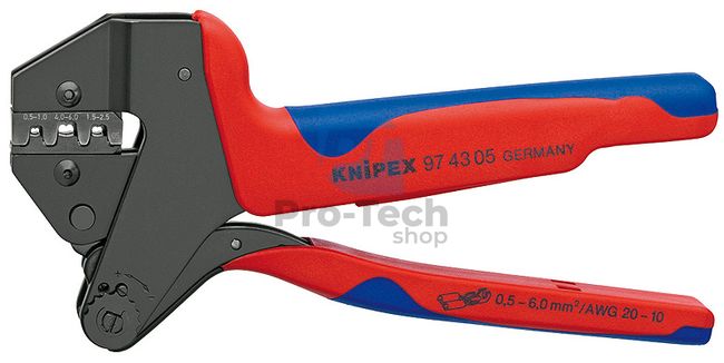 Systémové lisovacie kliešte 200 mm s multi-komponentnými rukoväťami KNIPEX 08606