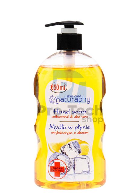 Tekuté mydlo antibakteriálne citrón a aloe vera Naturaphy 650ml 30017