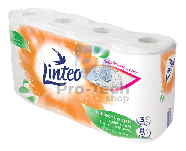 Toaletný papier 3-vrstvový 15m LINTEO SATIN biely - 8ks 30388
