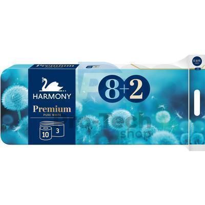 Toaletný papier 3-vrstvový HARMONY PREMIUM – 8+2ks 30502