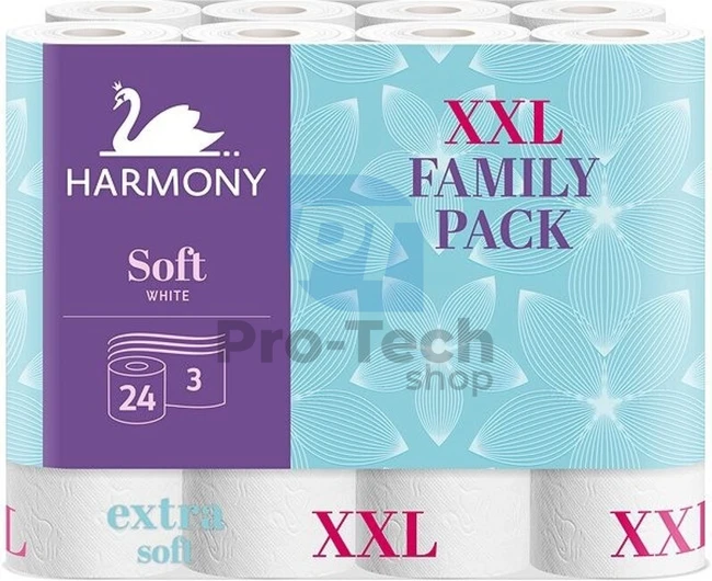 Toaletný papier 3-vrstvový HARMONY SOFT XXL - 24ks 30500
