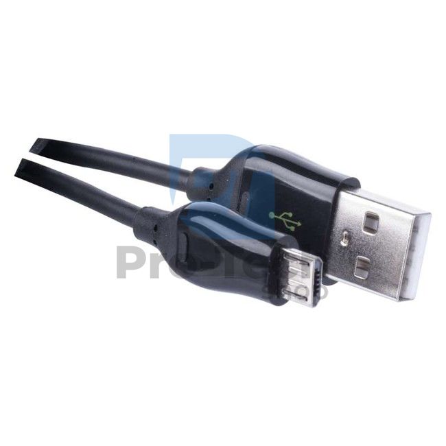 USB kábel 2.0 A/M - micro B/M 1m čierny, Quick Charge 70361