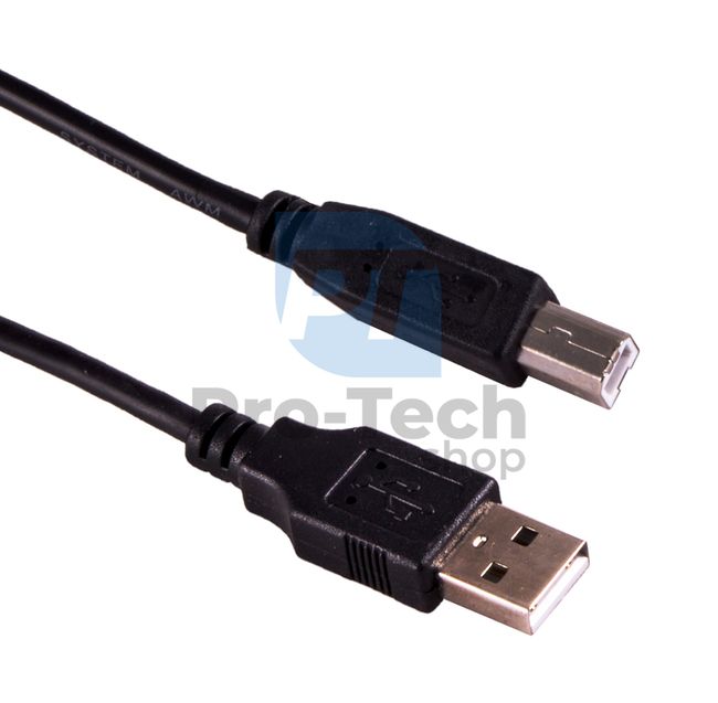 USB kábel k tlačiarni, USB 2.0, A-B, 1,5m 72388