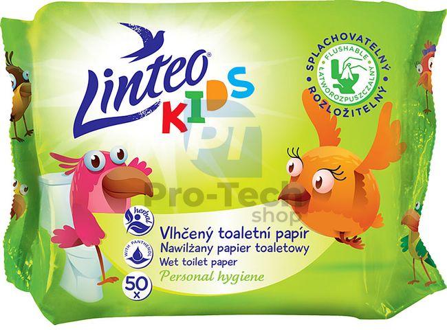 Vlhčený toaletný papier Linteo Kids 50ks 30442