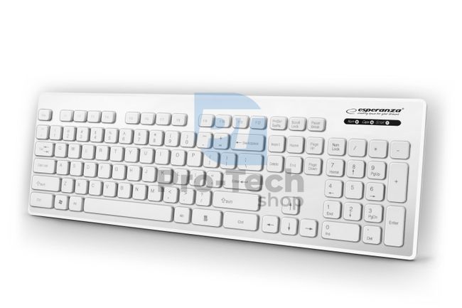 Vodeodolná klávesnica USB SINGAPORE, biela 72916