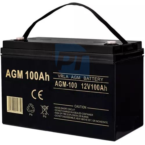 Záložný akumulátor AGM Plus 12V 100AH 75595